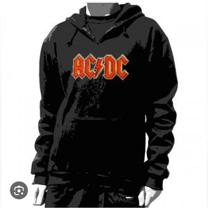 🖤 AC/DC Hoodie Sweatshirt Graphic Rock Band Black Size XL UNISEX! Like New! ♥️